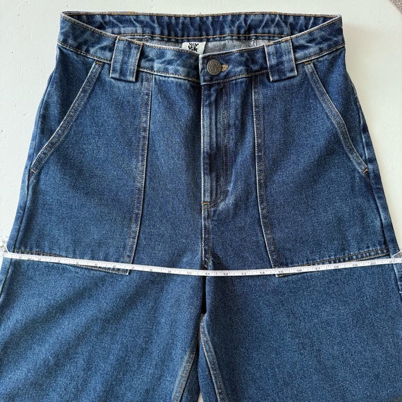 ✨Lucy & Yak Women's Mid Wash Blue High Waisted Wide-Leg Jeans NWT✨ - Picture 9 of 16